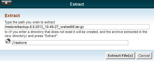cpanel-extract-files